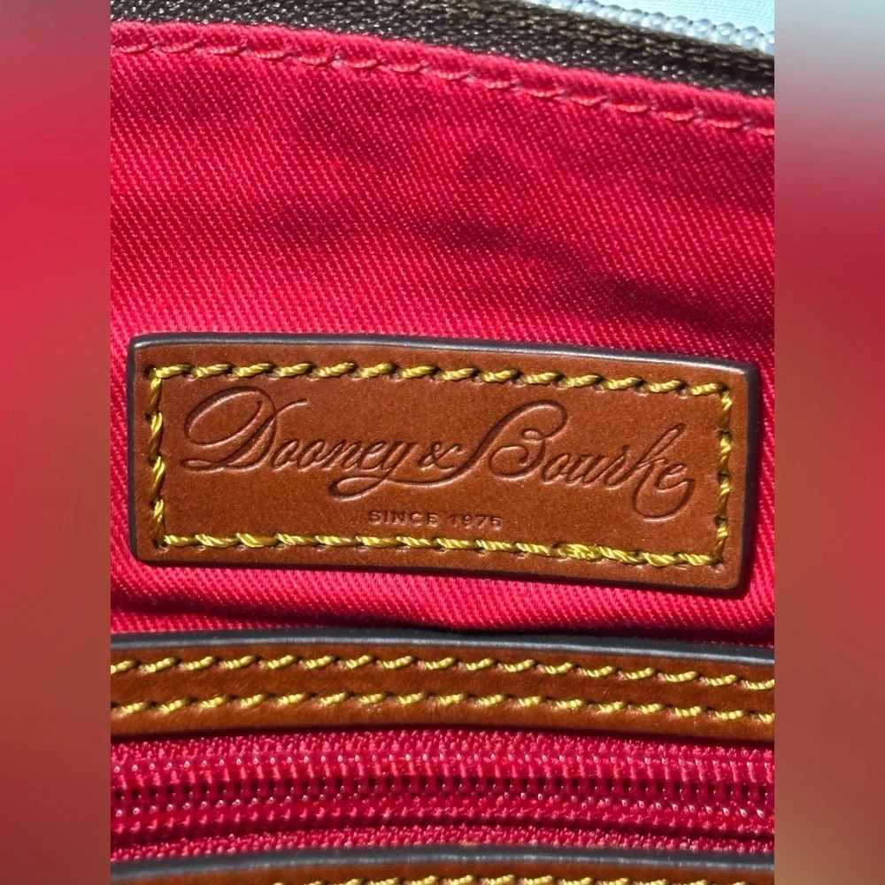 Dooney & Bourke Authentic Nylon Double Zip Crossbody Shoulder Bag Light … - Picture 10 of 10